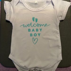 Cricut homemade baby onesie.